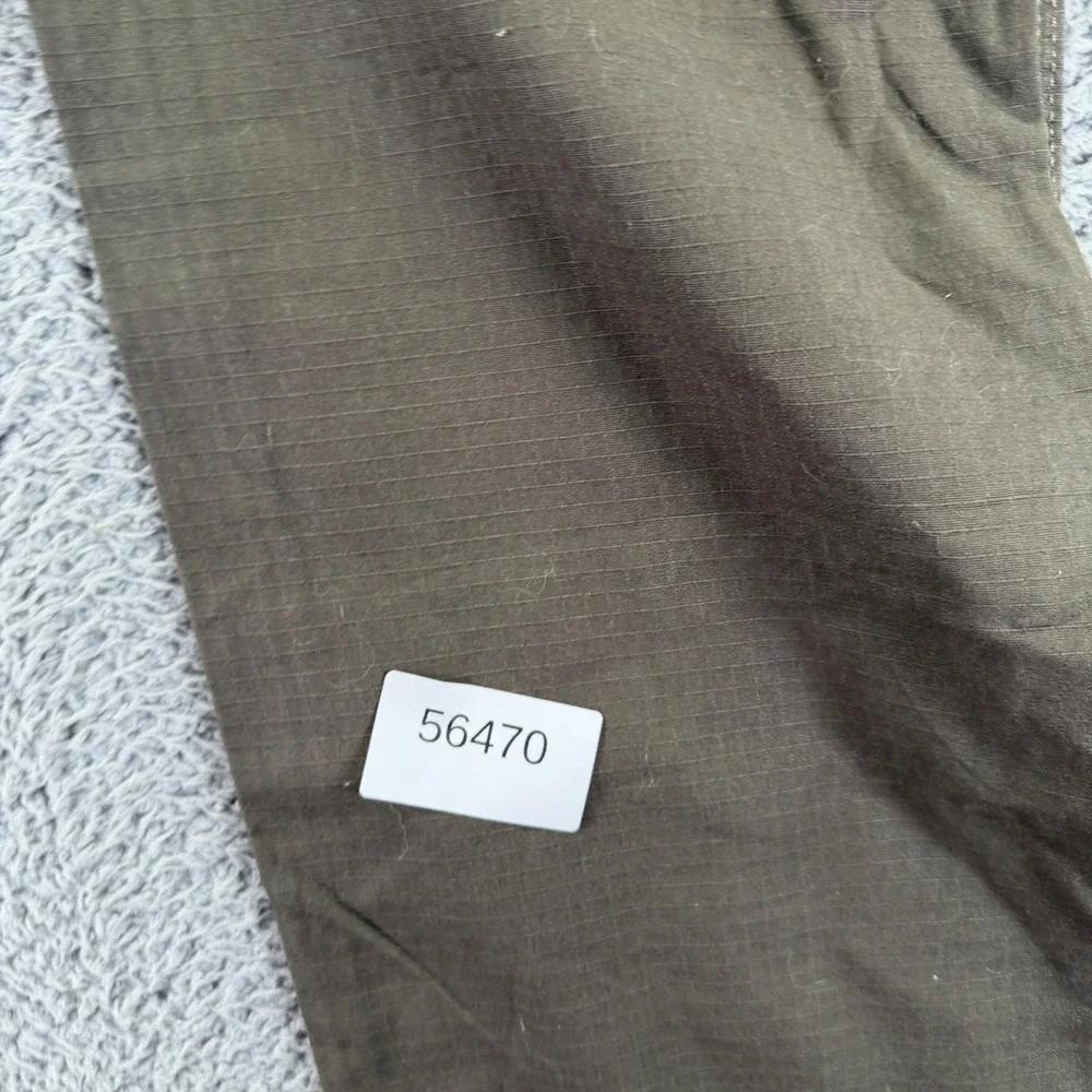 Wrangler Pant Mens 34x34 Green Cotton Ripstop Khakis Straight Utility Technician